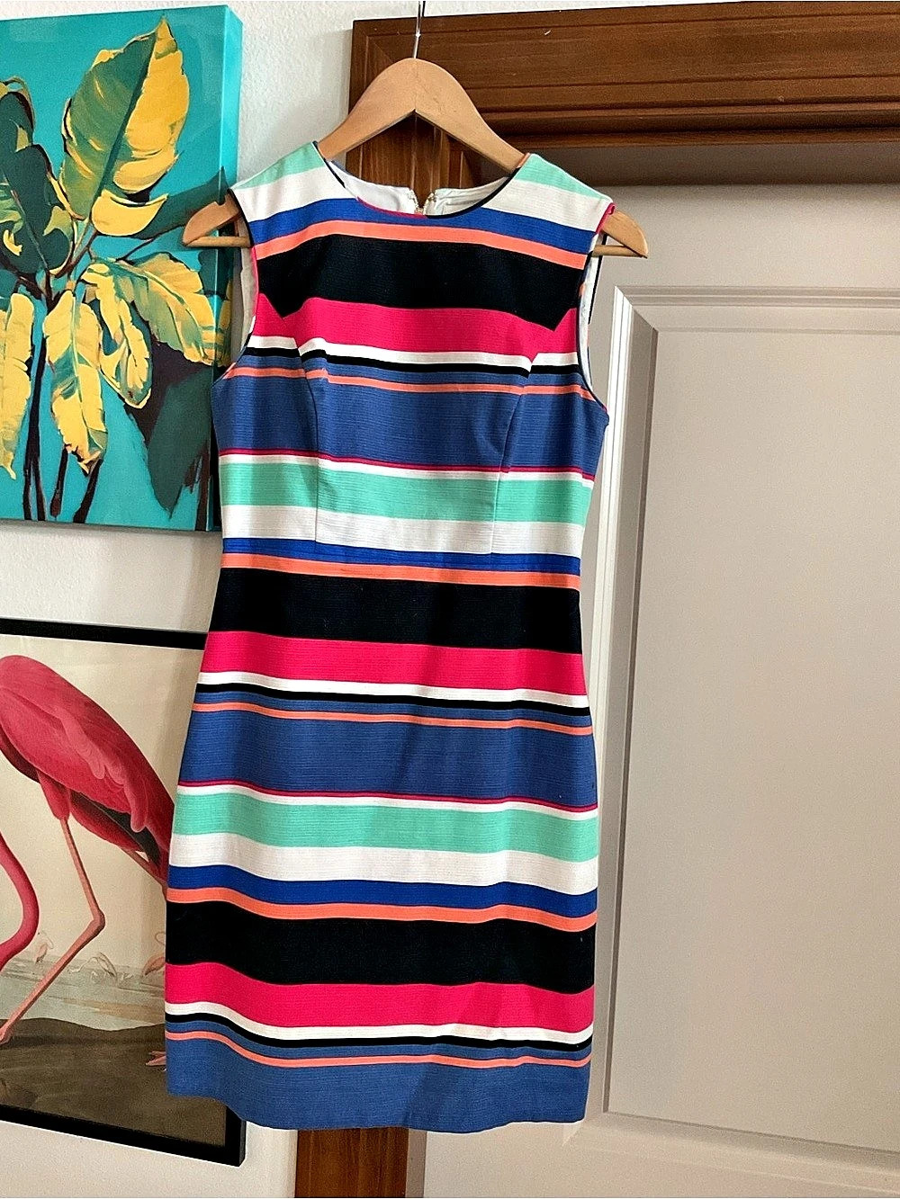 kate spade new york Striped Mini Dress in Periwinkle & Pink Size 4 Like New